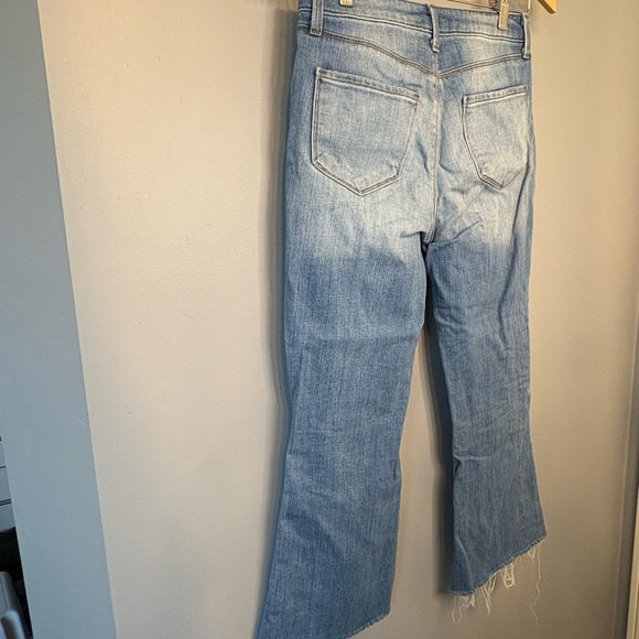 L'AGENCE Sofia Light Blue High Rise Cropped Flare Jeans size 25 - Picture 14 of 16